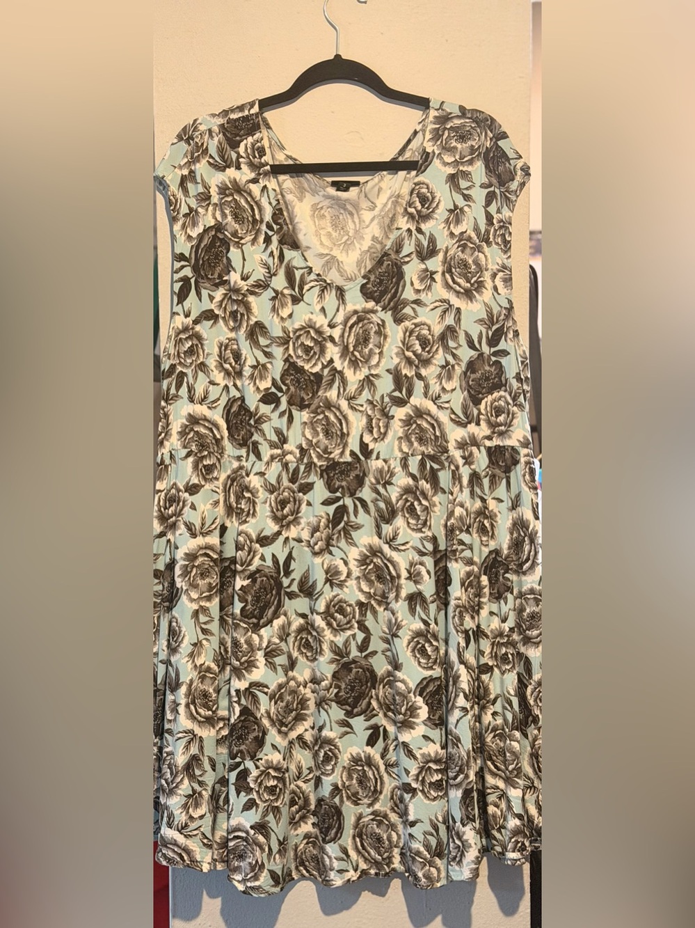 Torrid Mint Floral Skater Dress